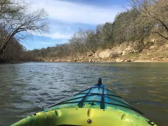 Paddling on the Cheeks Bend Route