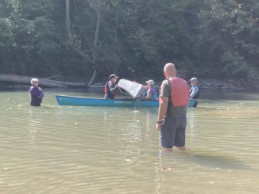 Learning to empty a canoe