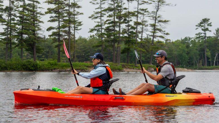 paddling a premium tandem