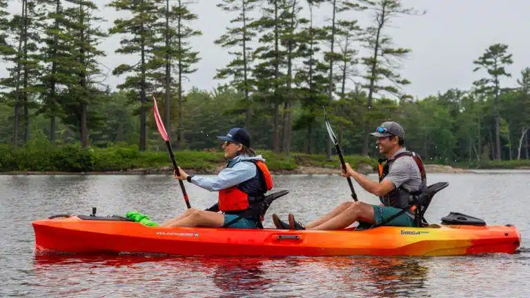 paddling a premium tandem